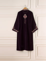 3 Piece- Embroidered Velvet Suit S110833