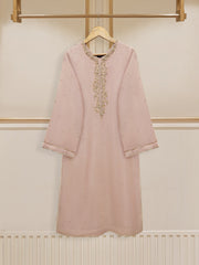 2 Piece - Pure Cotton Net Embroidered Suit S110421