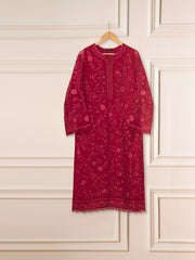 2 Piece - Pure Chiffon Embroidered Suit S111291