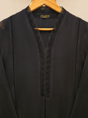 3 Piece - Pure Cotton Net Embroidered Suit S109613