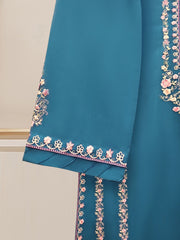 2 Piece - Embroidered Pure Swiss Voile Suit S110336