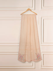3 Piece - Pure Cotton Net Embroidered Suit S111304