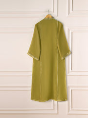 3 Piece- Pure Cotton Net Embroidered Suit S111056
