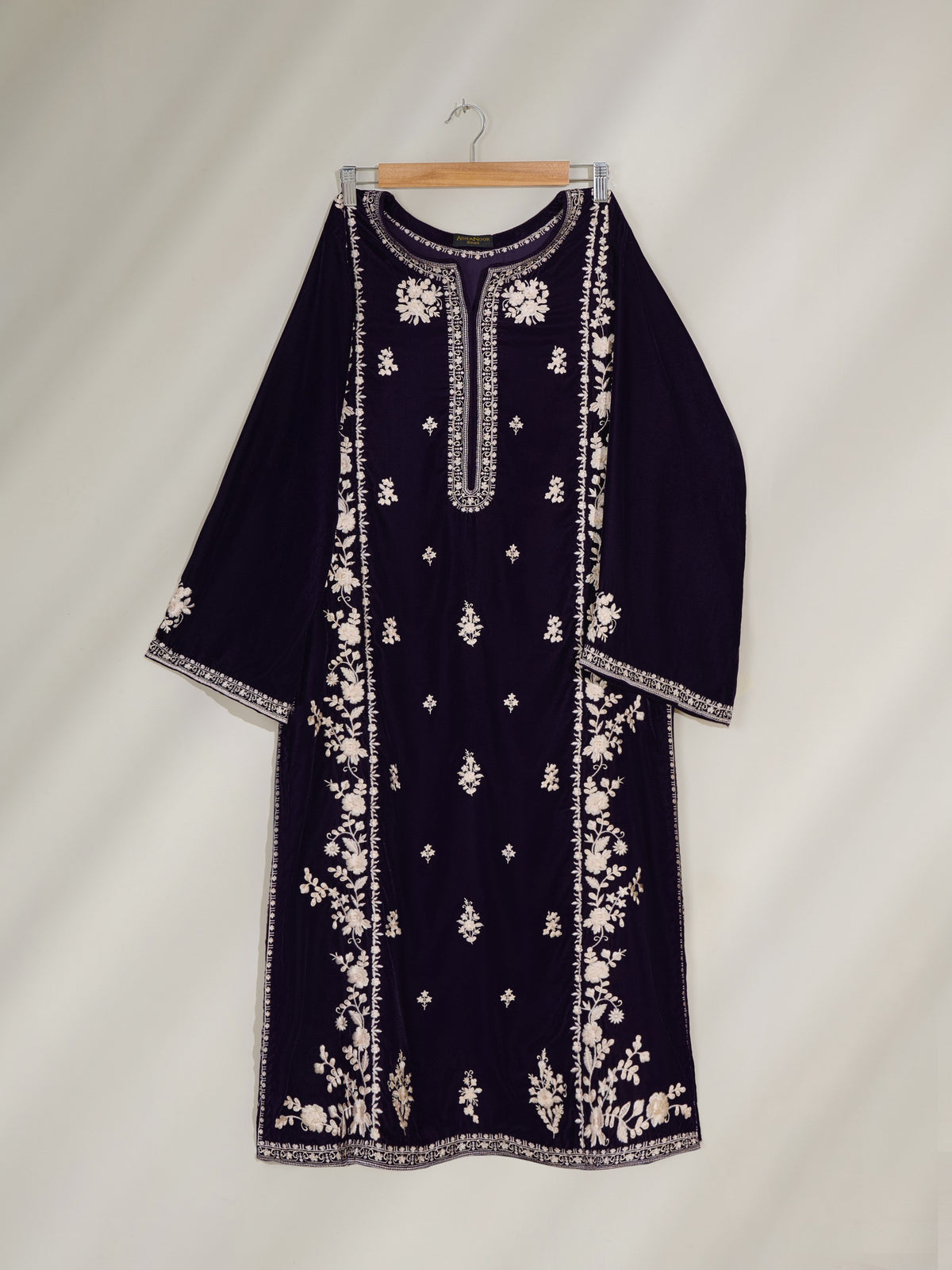 2 Piece- Embroidered Velvet Suit S110392