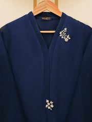 3 Piece - Pure Cotton Net Embroidered Suit S109577