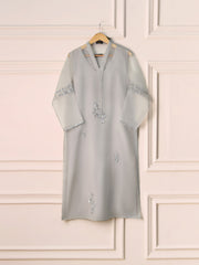 3 Piece - Pure Organza Embroidered Suit S110491