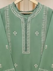 2 Piece - Embroidered Jacquard Suit S110144