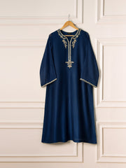 3 Piece- Pure Cotton Net Embroidered Suit S110760