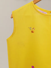 (Kids) 2 Piece - Embroidered Cambric Suit KD-031