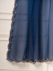 3 Piece - Pure Organza Embroidered Suit S111580