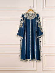 3 Piece- Pure Cotton Net Embroidered Suit S110776