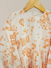 (Kids) Printed Cambric Frock KD-0037