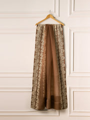 3 Piece- Pure Cotton Net Embroidered Suit S110759
