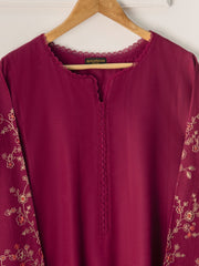 2 Piece - Embroidered Khaddar Frock S110716