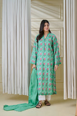 (Unstitched) 2 Piece - Digital Printed Cambric Suit FF-2224