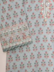 2 Piece - Digital Printed Cambric Suit S111293