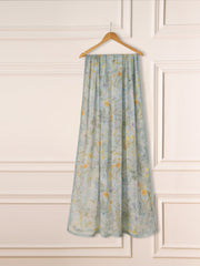 3 Piece- Pure Silk Net Embroidered Suit S111243