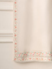 2 Piece- Pure Cotton Net Embroidered Suit S110731