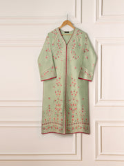 2 Piece- Pure Silk Net Embroidered Suit S111154