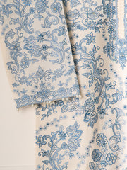 3 Piece- Pure Khaddi Silk Embroidered Suit S111049