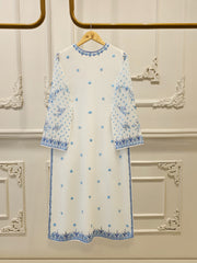 3 Piece - Pure Embroidered Cotton Net Suit S111972