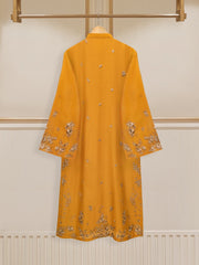 3 Piece - Pure Cotton Net Embroidered Suit S109935