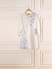 2 Piece - Embroidered Linen Suit S111046