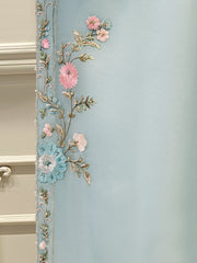 3 Piece - Pure Organza Embroidered Suit S111618