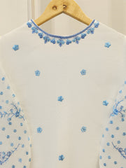 3 Piece - Pure Embroidered Cotton Net Suit S111972