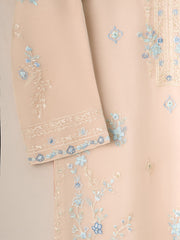 3 Piece - Pure Organza Embroidered Suit S111244