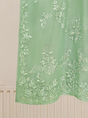 3 Piece - Pure Cotton Net Embroidered Suit S109783