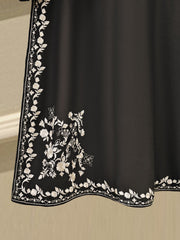 2 Piece- Pure Silk Net Embroidered Suit S111900