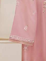 2 Piece - Pure Embroidered  Raw Silk Suit S110126