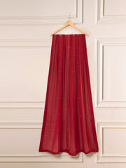 3 Piece - Pure Cotton Net Embroidered Suit S111325