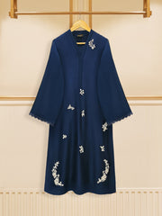 3 Piece - Pure Cotton Net Embroidered Suit S109577