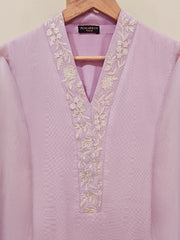3 Piece - Pure Cotton Net Embroidered Suit S109681