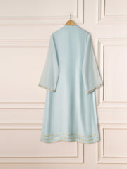 2 Piece - Pure Cotton Net Embroidered Suit S111252