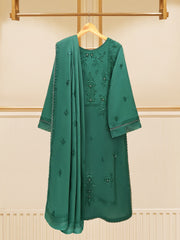 3 Piece - Embroidered Swiss Voile Suit S109320