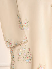 3 Piece- Pure Korean Silk Embroidered Suit S110959