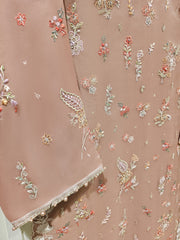 3 Piece - Pure Organza Embroidered Suit S111424