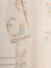 3 Piece - Pure Organza Embroidered Suit S111248