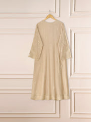 3 Piece - Pure Cotton Net Embroidered Suit S111292
