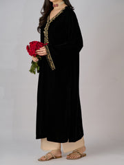 Embroidered Velvet Shirt S110308