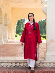 2 Piece - Pure Embroidered Cambric Suit S110109
