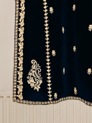 2 Piece- Embroidered Velvet Suit S110489