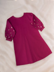 (Kids) 2 Piece - Embroidered Cambric Suit FKD-012