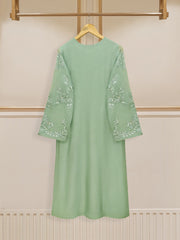 3 Piece - Pure Cotton Net Embroidered Suit S109783