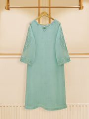 3 Piece - Pure Organza Embroidered Suit S109312