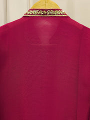 3 Piece - Pure Embroidered Cotton Net Suit S111635