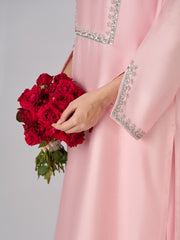 3 Piece- Pure Silk Net Embroidered Suit S110340